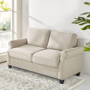 ZINUS Josh Traditional Upholstered Loveseat Couch