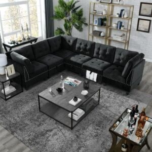 STP-Y L Shape Modular Sectional Recliner Couch