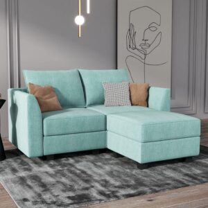 HONBAY L Shaped Modular Sectional 2 Seater Couch