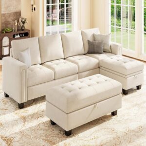 Belffin Convertible L Shaped 4 Seater Couch