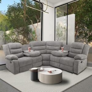 STP-Y Sectional Manual Recliner Living Room Set
