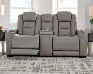 Signature Design by Ashley Leather Loveseat Recliner