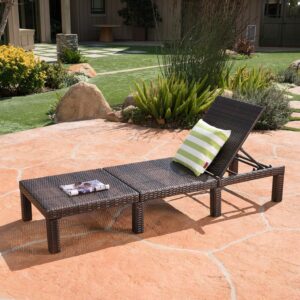 Christopher Knight Home Jamaica Outdoor Wicker Chaise Lounge